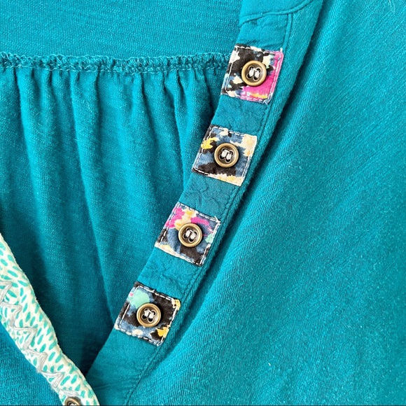 ANTHROPOLOGIE LITTLE YELLOW BUTTON Calantha Long Sleeve Henley—SZ. XS - Picture 11 of 15